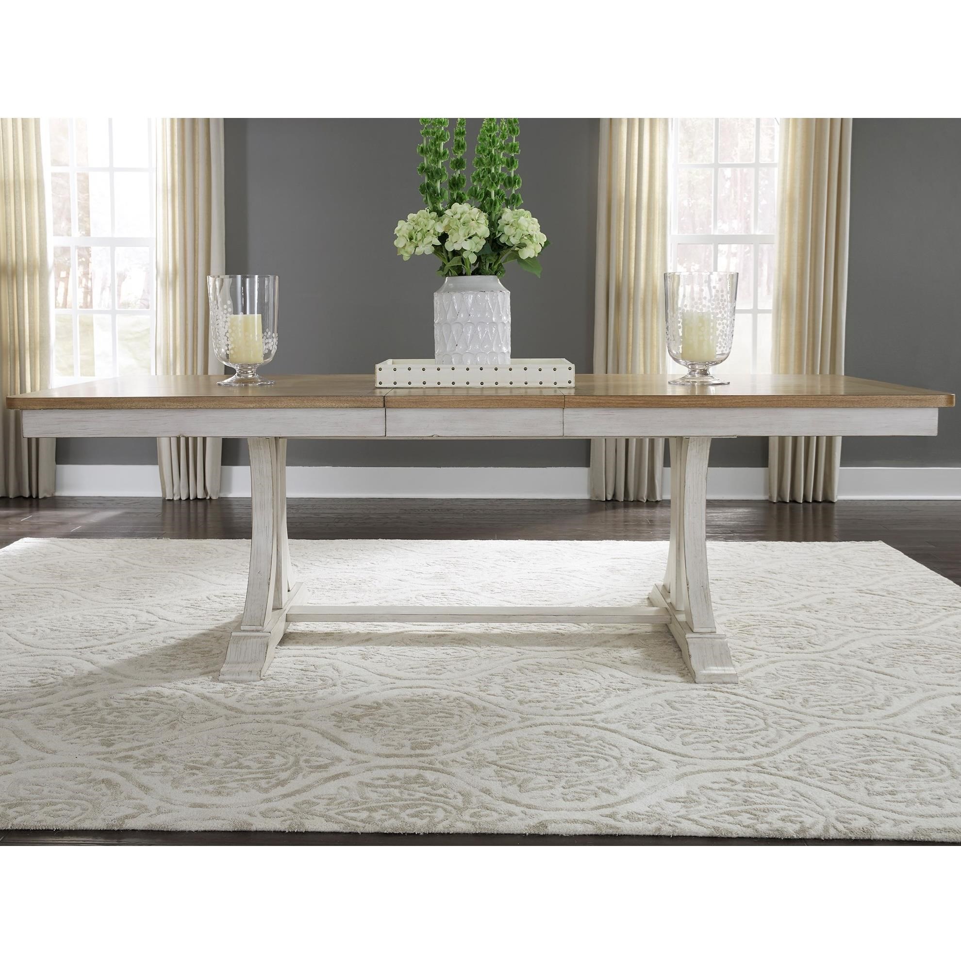 Liberty Furniture Farmhouse Reimagined Relaxed Vintage Trestle Table